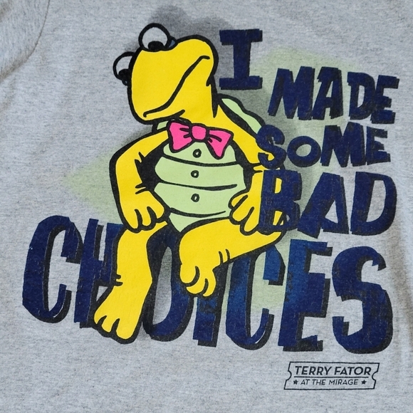 Terry Factor logo shirt Size Small gray - Picture 5 of 7